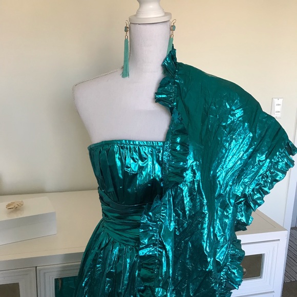 Metallic Dress, Vintage! Made in London. - Picture 3 of 7